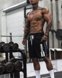 Hot Selling Fitness Men's Shorts Sports Midi Shorts Mesh Breathable Quick Dry Basketball Running Training Shorts Black M-2XL