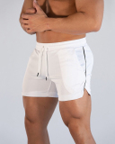 Summer New Solid Color Plain Men's Mesh Quickly Dry Active Shorts Running Sports Casual Basketball Shorts White Gray Black Blue M-2XL