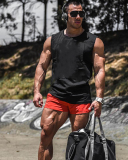 Hot Sale Mini Colorblock Summer Men's Thin Quick Dry Sports Outdoor Shorts Red Green Black Blue M-2XL