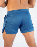 Summer New Solid Color Plain Men's Mesh Quickly Dry Active Shorts Running Sports Casual Basketball Shorts White Gray Black Blue M-2XL