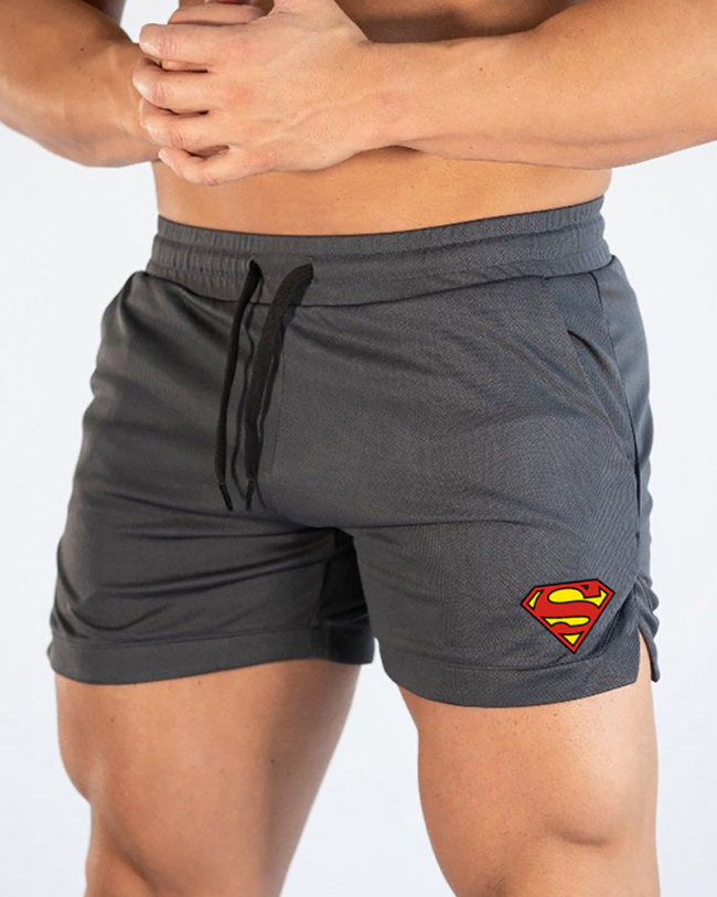 Super Mesh Quick Dry Fitness Beach Men's Shorts White Gray Black Blue M-2XL