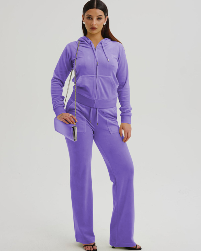 Sporty Women Leisure Wholesale Casual Two Piece Pant Set S-XL