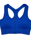 Woman Classy Knit Zipper I-Back Sports Yoga Bra S-L