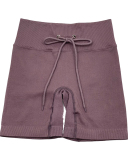 Woman Seamless Classy Knit Sports Shorts S-L