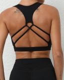 Women Hot Sale Back Criss Cross Running Yoga Sports Bra S-L