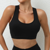 Women Hot Sale Back Criss Cross Running Yoga Sports Bra S-L