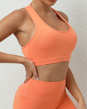 Women Hot Sale Back Criss Cross Running Yoga Sports Bra S-L