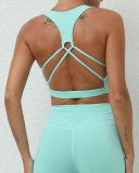 Women Hot Sale Back Criss Cross Running Yoga Sports Bra S-L