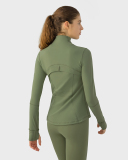 Autumn Winter New Slim Long Sleeve Zipper Outdoor Running Sports Coat 2-12