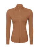 Hot Sale Lulu Feeling Autumn Slim Long Sleeve Outdoor Running Coat 2-12