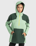 Autumn Colorblock Climb Outdoor Sports Waterproof Long Sleeve Half-Zip Pullover S-XL