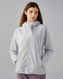 Winter Fall New Outdoor Sports Women's Windproof Waterproof Warm Breathable Plus Fleece Single-Layer Long Sleeve Soft Hooded Coat Jacket