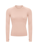Top Sale Autumn Crew Neck Long Sleeve Sports Yoga Women T-shirt 4-10