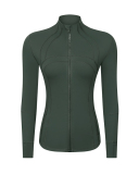 Hot Sale Lulu Feeling Autumn Slim Long Sleeve Outdoor Running Coat 2-12