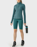 Hot Sale Lulu Feeling Autumn Slim Long Sleeve Outdoor Running Coat 2-12