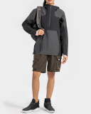 Autumn Colorblock Climb Outdoor Sports Waterproof Long Sleeve Half-Zip Pullover S-XL