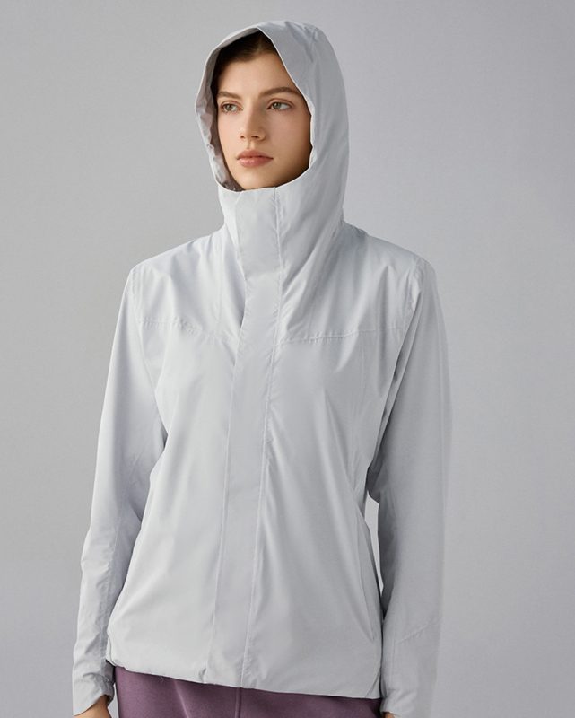 Winter Fall New Outdoor Sports Women's Windproof Waterproof Warm Breathable Plus Fleece Single-Layer Long Sleeve Soft Hooded Coat Jacket