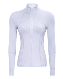 Hot Sale Lulu Feeling Autumn Slim Long Sleeve Outdoor Running Coat 2-12