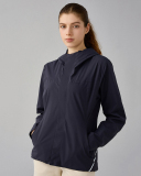 Winter Fall New Outdoor Sports Women's Windproof Waterproof Warm Breathable Plus Fleece Single-Layer Long Sleeve Soft Hooded Coat Jacket
