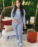 Long Sleeve Women Winter Two Piece Pant Set XS-XL