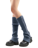 Autumn and Winter Pile Socks Knit Leg Cover Zipper Boots Socks MOQ 3pairs