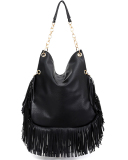 Rivet Liu Ding Soft Leather Tassel Bag Handheld One Shoulder Oblique Straddle Large Bag