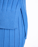 Autumn New High Neck Sweater Suit Warm Pullover Two Pieces Sets One Size