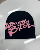 Letter Embroidery Retro Wool Cap Net Red Pile Cap Autumn And Winter Warm Cold Cap