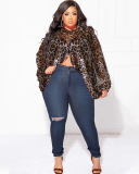 Hot Sale Plus Size Hollow Out Chiffon lacing Long Sleeve Top L-4XL