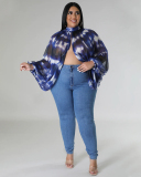Hot Sale Plus Size Hollow Out Chiffon lacing Long Sleeve Top L-4XL