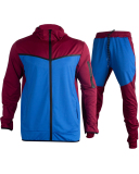 Men's Long Sleeve Colorblock Fashion Two Piece Sports Pants Sets