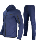 Men's Long Sleeve Colorblock Fashion Two Piece Sports Pants Sets