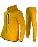 Men's Long Sleeve Colorblock Fashion Two Piece Sports Pants Sets