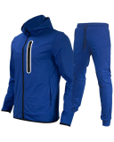 Men's Long Sleeve Colorblock Fashion Two Piece Sports Pants Sets