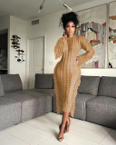 Knitted Women Winter Fashion Winter Dress Sweater Dress S-XXL