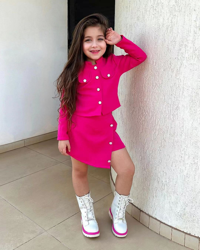 Irregular Girl Fashion Hot Two Piece Skirt Set