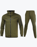 Men's Long Sleeve Colorblock Fashion Two Piece Sports Pants Sets