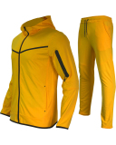Men's Long Sleeve Colorblock Fashion Two Piece Sports Pants Sets