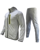 Men's Long Sleeve Coat Colorblock Sports Suit Two-piece Sets S-XL