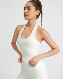 Woman Halter Neck Back Criss Yoga Sports Vest S-XL