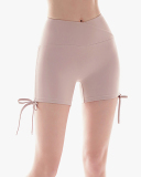 Women Solid Color High Waist Drawstring Yoga Shorts S-XL