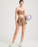 Ruched Running Women Sporty Shorts S-XL