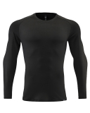 Sports Long Sleeve Crew Neck Men's Autumn Running Top M-3XL