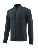 Fall & Winter Men's Long Sleeve Quick Dry Running Zipper Coat M-3XL