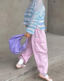Colorful Knitted Women Sweater Tops S-L