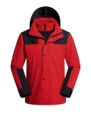 Detachable Two Piece Sets Windproof Waterproof  Inside Fleece Men's  Long Sleeve Jacket S-4XL