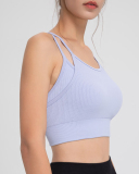 New Double Strap Running Sports Women Vest S-XL(With Pad)