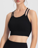 New Double Strap Running Sports Women Vest S-XL(With Pad)