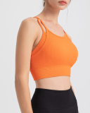 New Double Strap Running Sports Women Vest S-XL(With Pad)