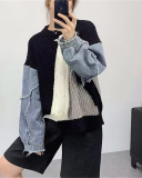 Women Knitted Fashion Autumn Winter Tops